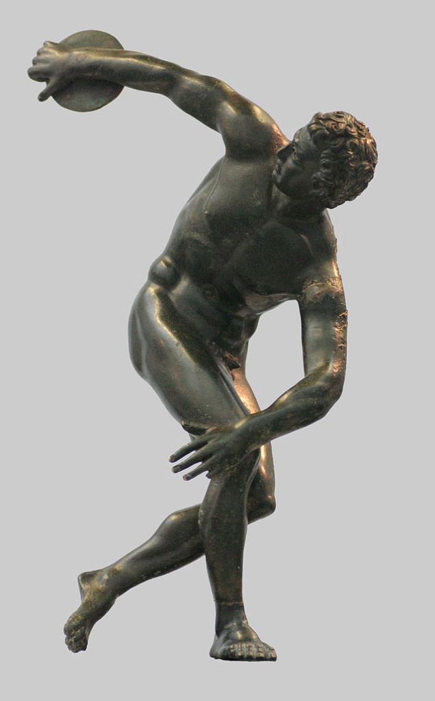 roman copy of Myrons discus thrower bronze 2nd century