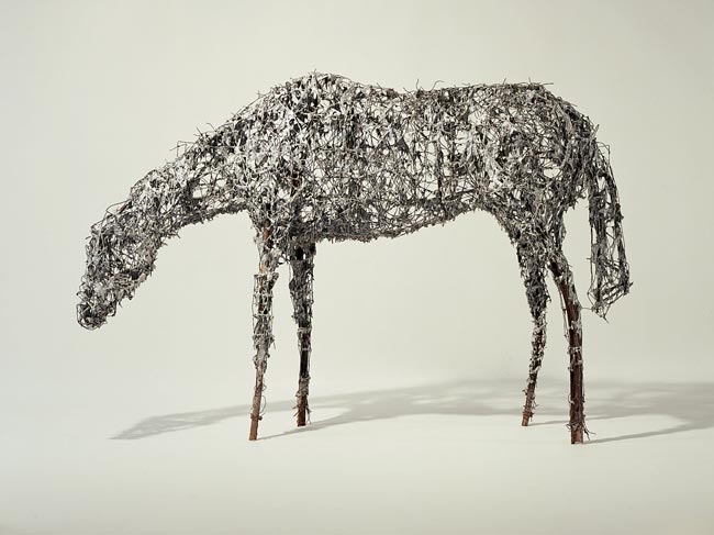 Deborah Butterfield aluminum horse