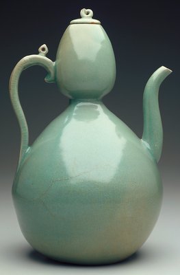 Double Gourd-shaped Ewer Artist Unknown Korea, Koryo dynasty (918-1392) Glazed porcelaneous stoneware