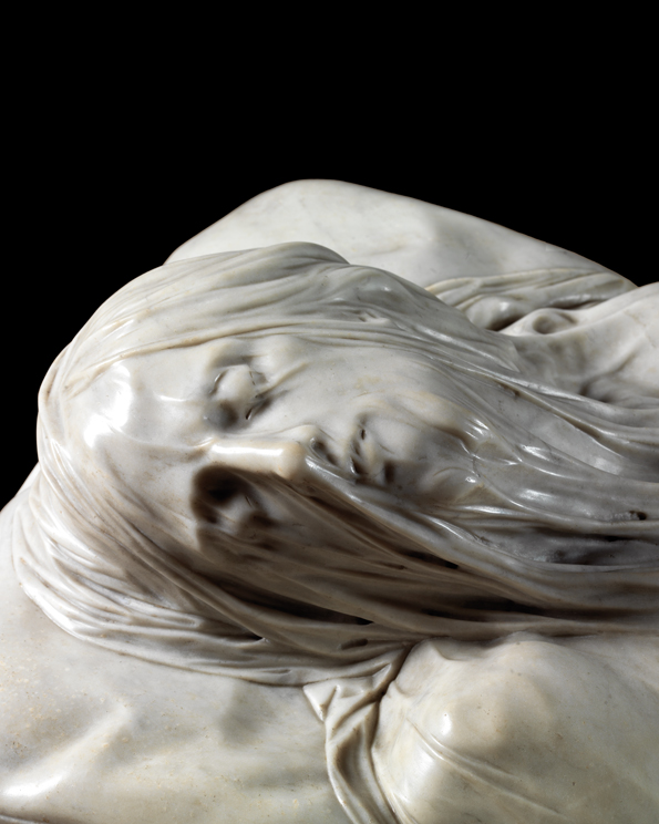 Veiled Christ Giuseppe Sanmartino 1753 close up
