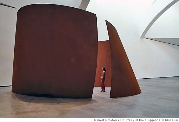 Richard Serra, TTI London (2007), weatherproof steel, installation view